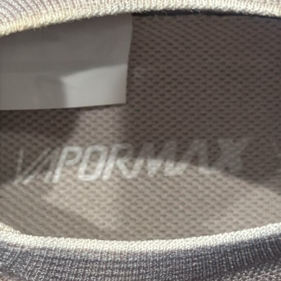 Nike Women's Air VaporMax String Flyknit Shoes Sunset Glow Taupe Grey Size 9.5 - Picture 11 of 12